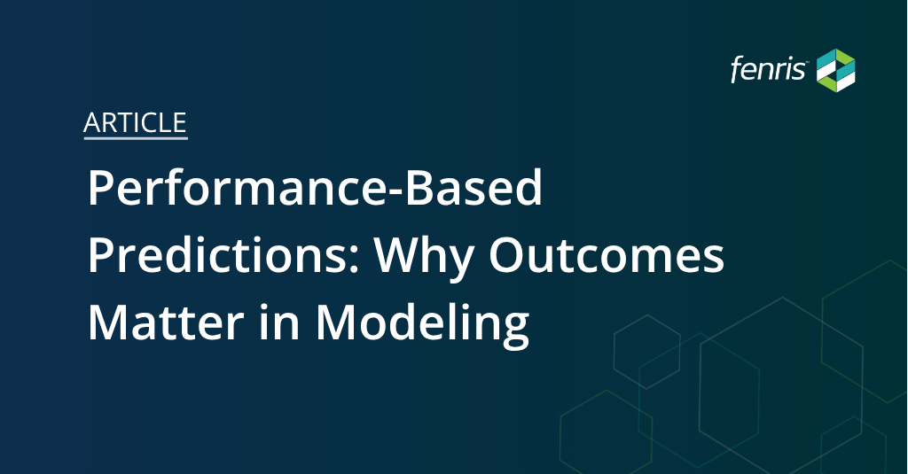 Performance Based Predictions Why Outcomes Matter in Modeling